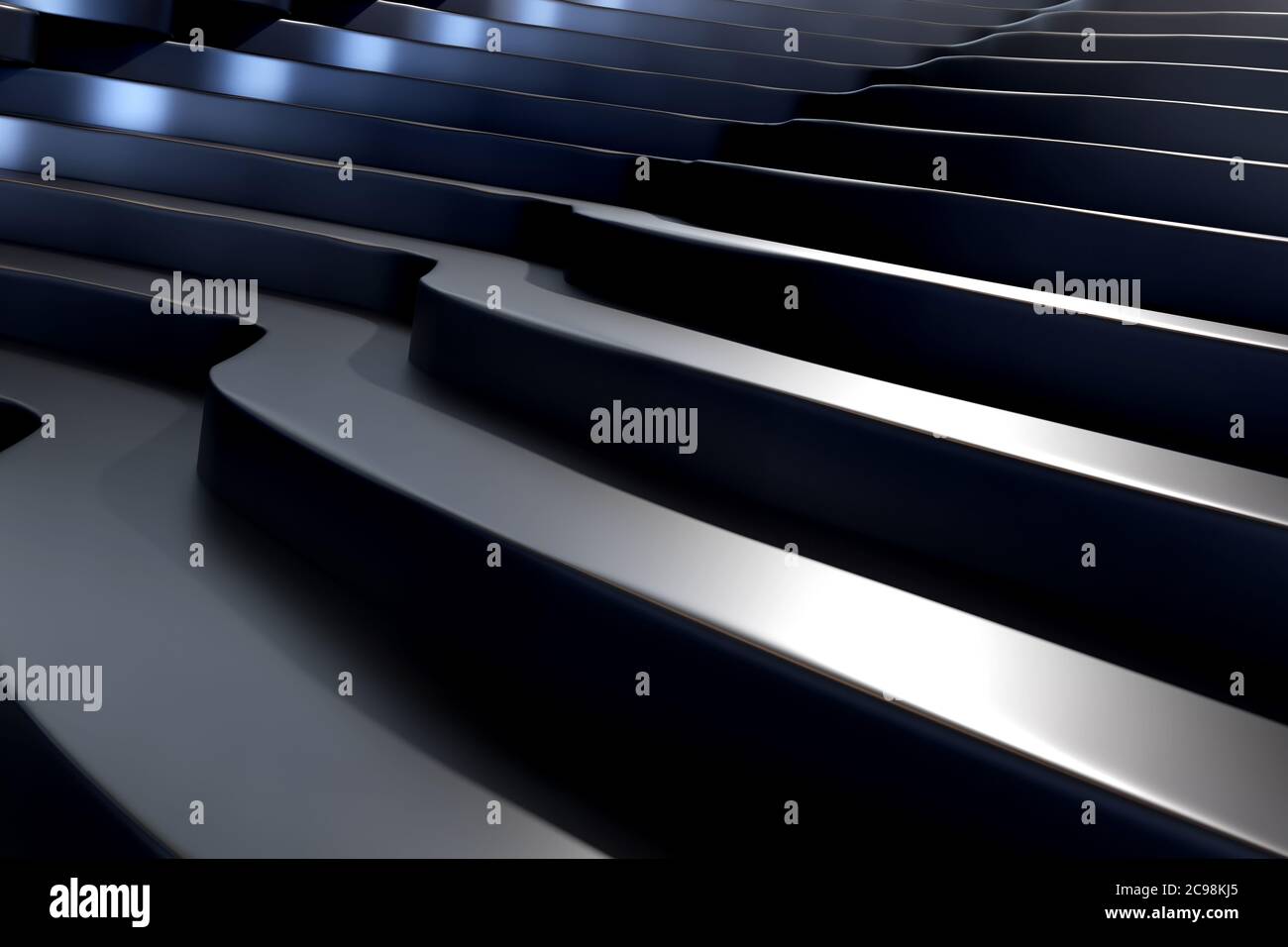 3d rendering of an abstract background with some black shapes Stock ...