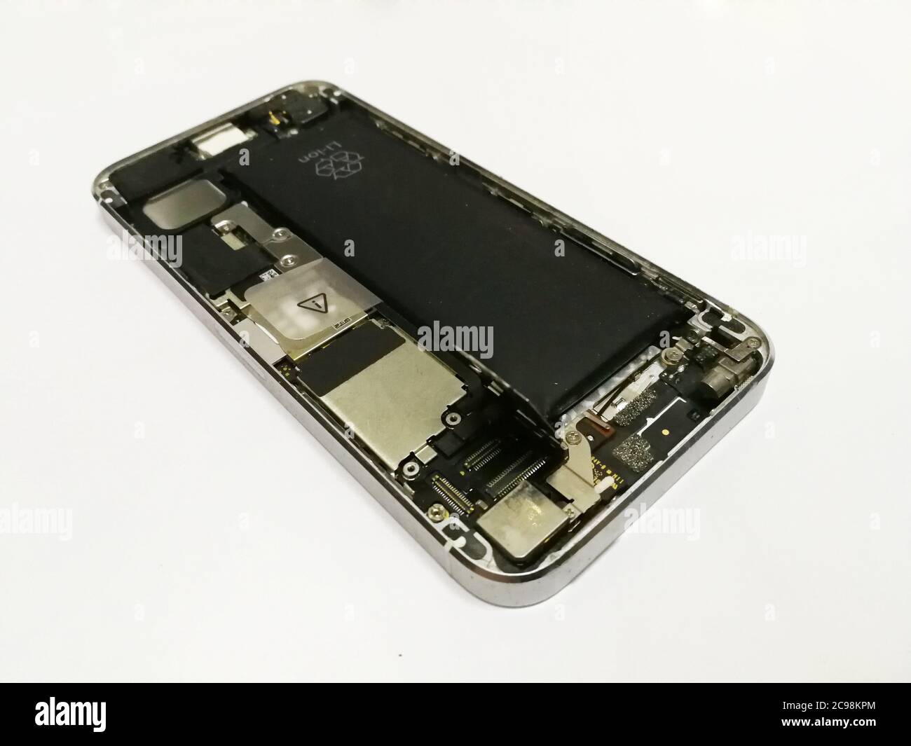Replace Lithium-ion battery smartphone, Remove the battery Stock Photo -  Alamy