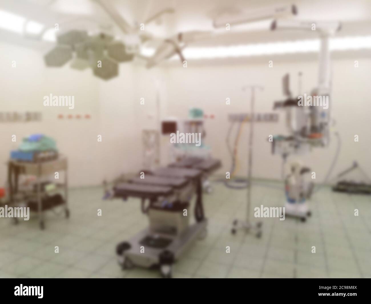 Blurred Photo of Surgery Room at Hospital Stock Photo