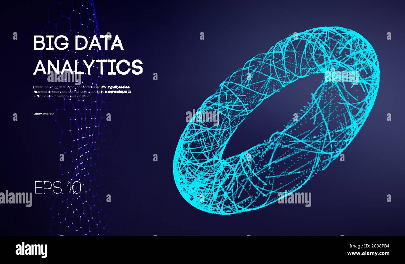 Big data network information background. analytics and computer technology. Business