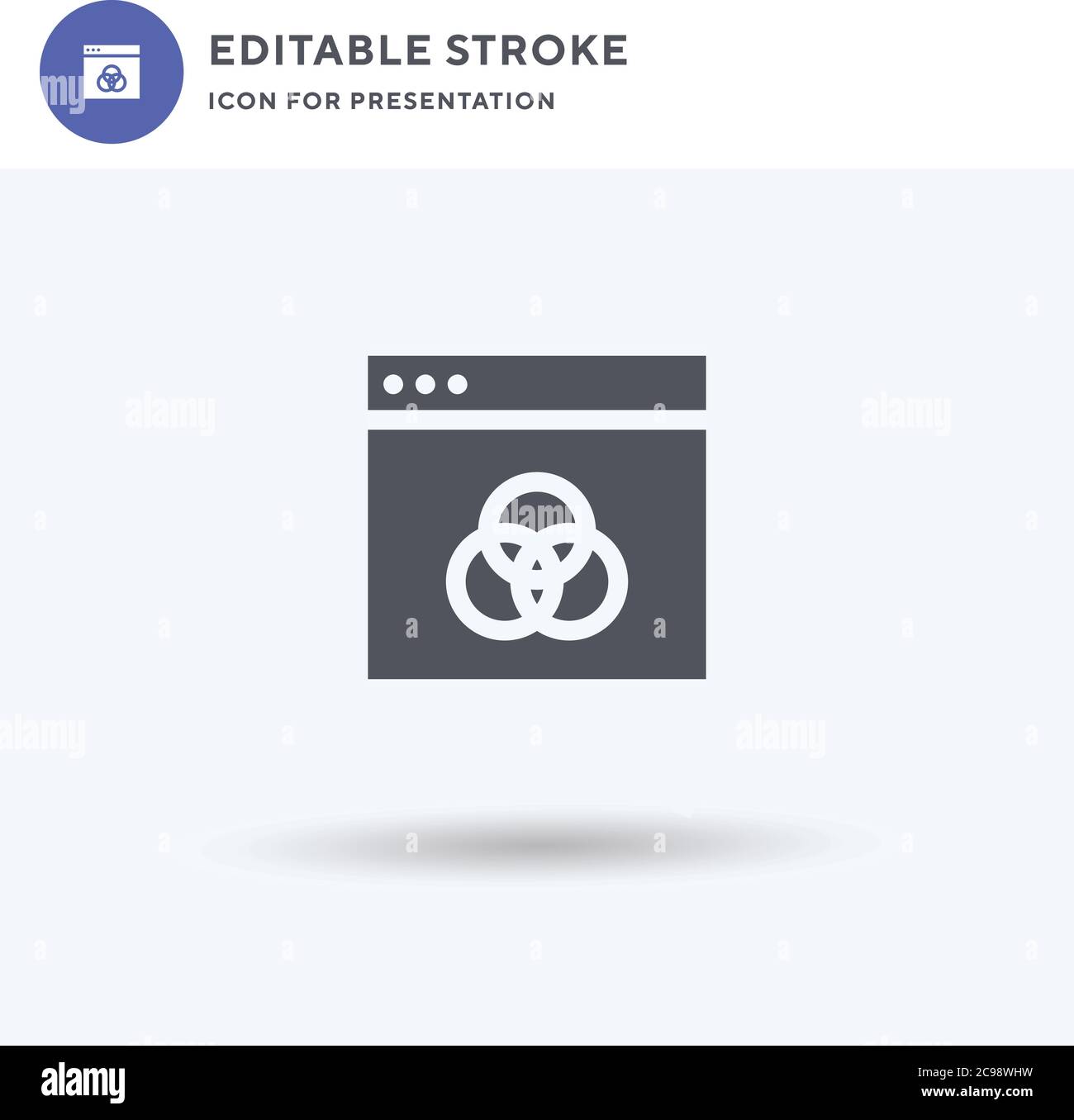 Rgb icon vector, filled flat sign, solid pictogram isolated on white ...