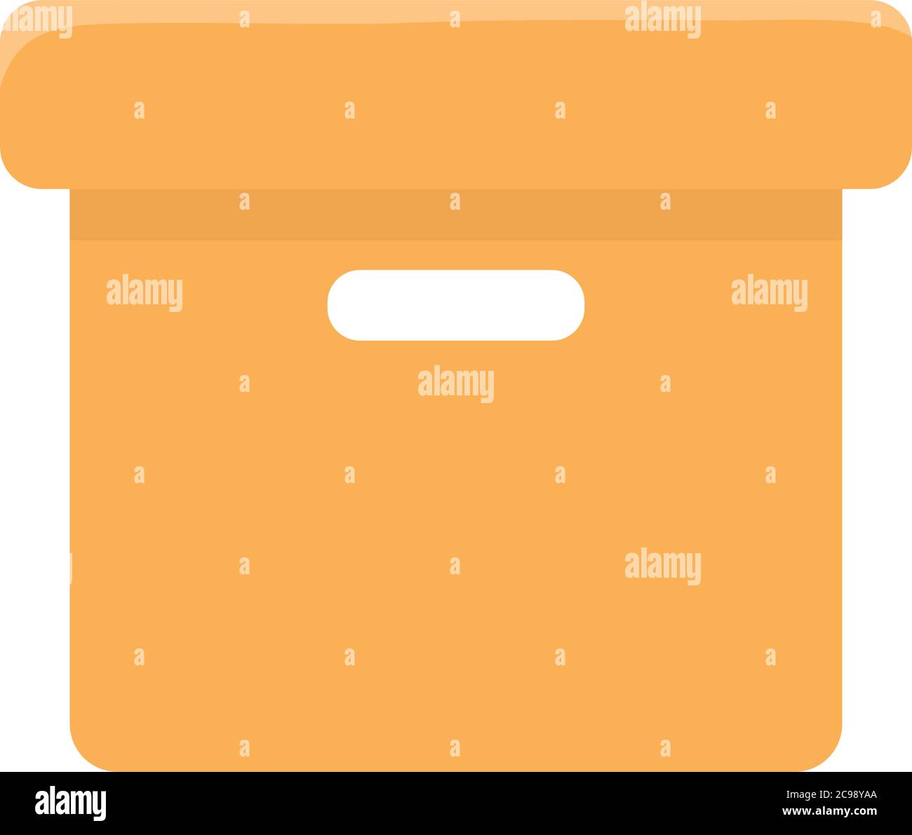 cardboard box empty delivery cargo isolated icon design white ...