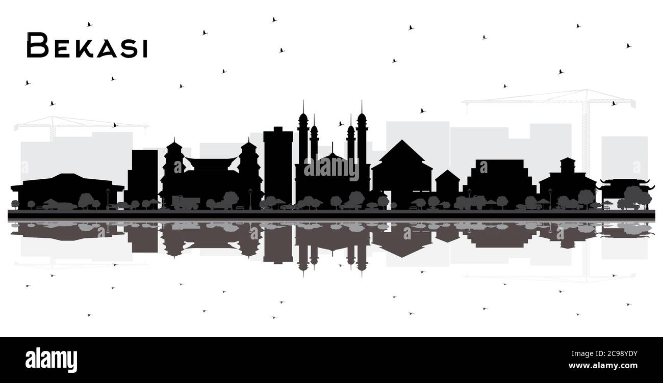 Bekasi Indonesia City Skyline Silhouette With Black Buildings And Reflections Isolated On White Vector Illustration Stock Vector Image Art Alamy Bekasi Indonesia City Skyline Silhouette With Black Buildings And Reflections Isolated On White Vector Illustration Stock Vector Image Art Alamy