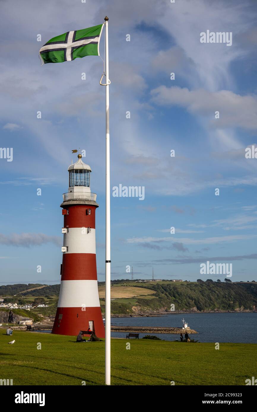 Smeaton's Tower, The Hoe, Plymouth Stock Photo - Alamy