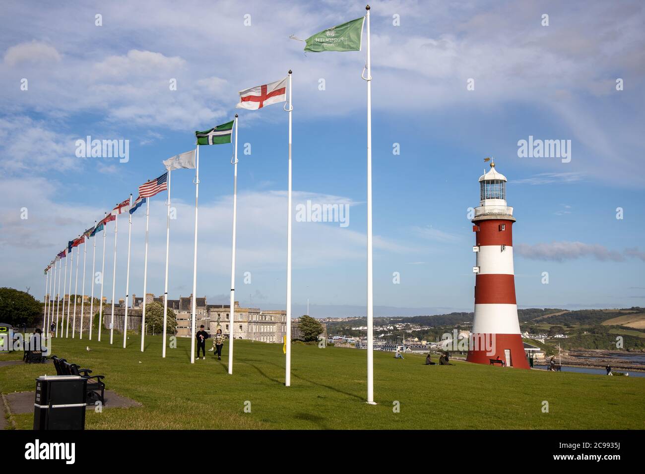 Smeaton's Tower, The Hoe, Plymouth Stock Photo - Alamy