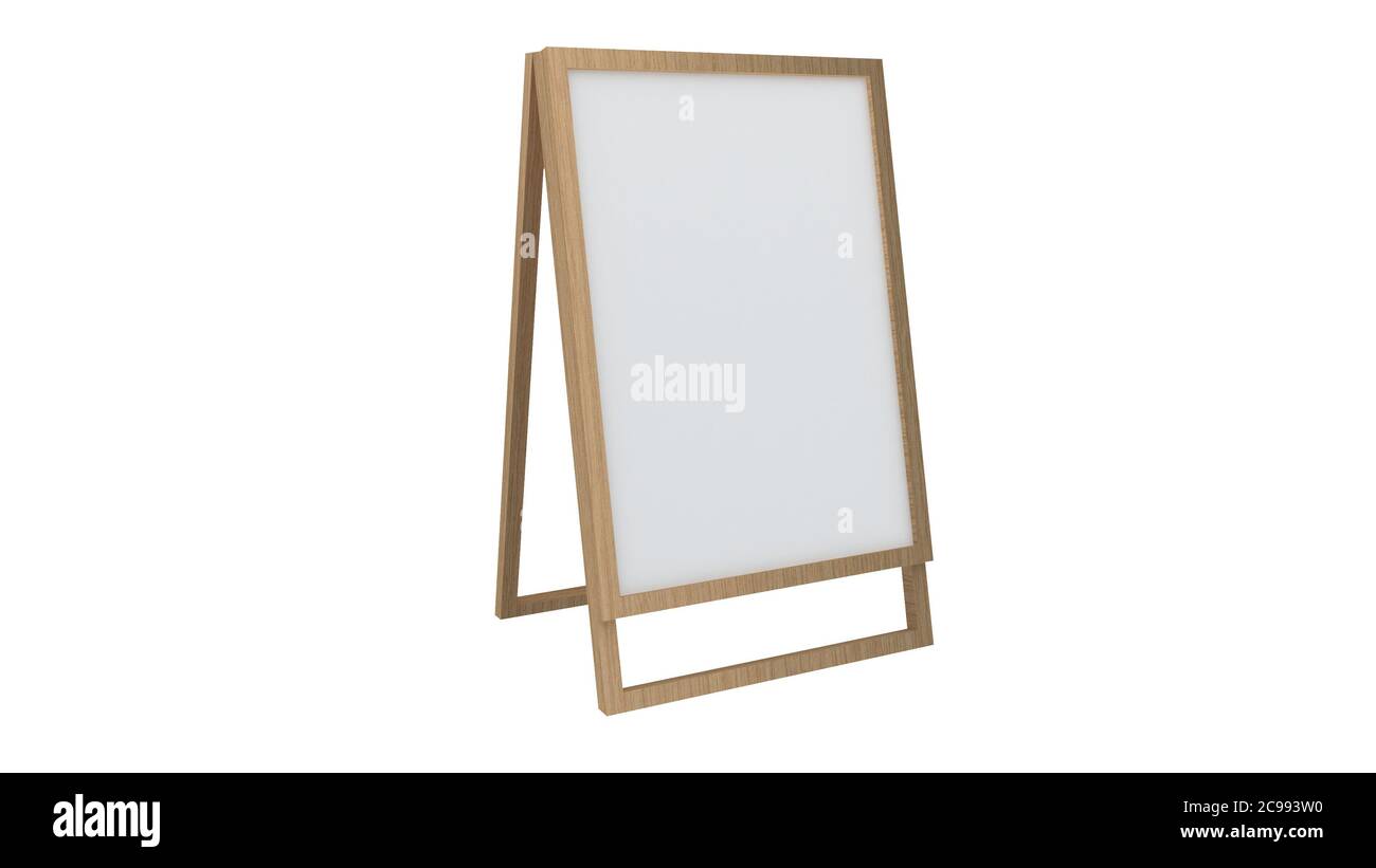 Display Stand or Stand Board or Sign Stand Wooden Drawing Board with
