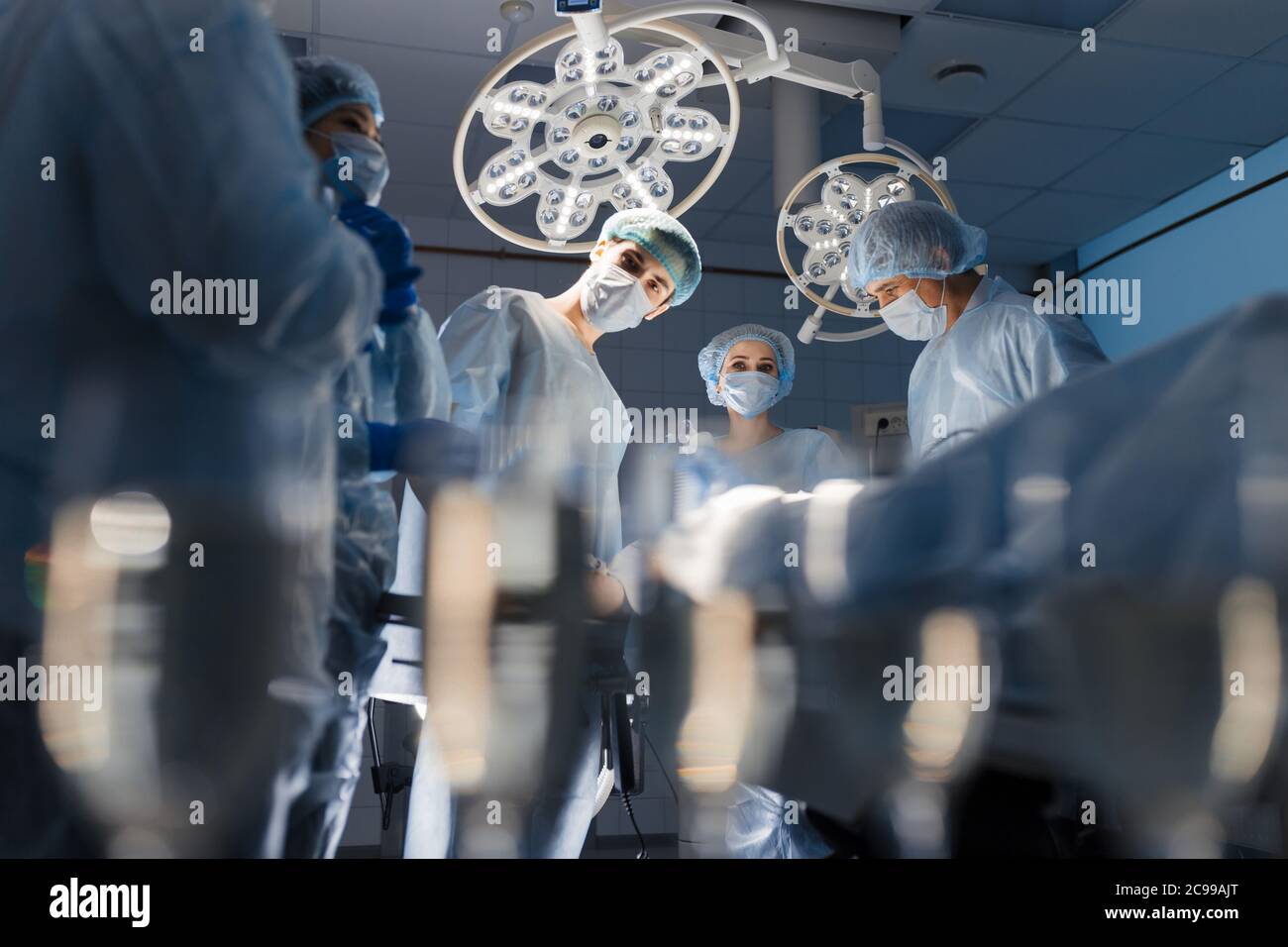 Hospital theatre lights blurry hi-res stock photography and images - Alamy