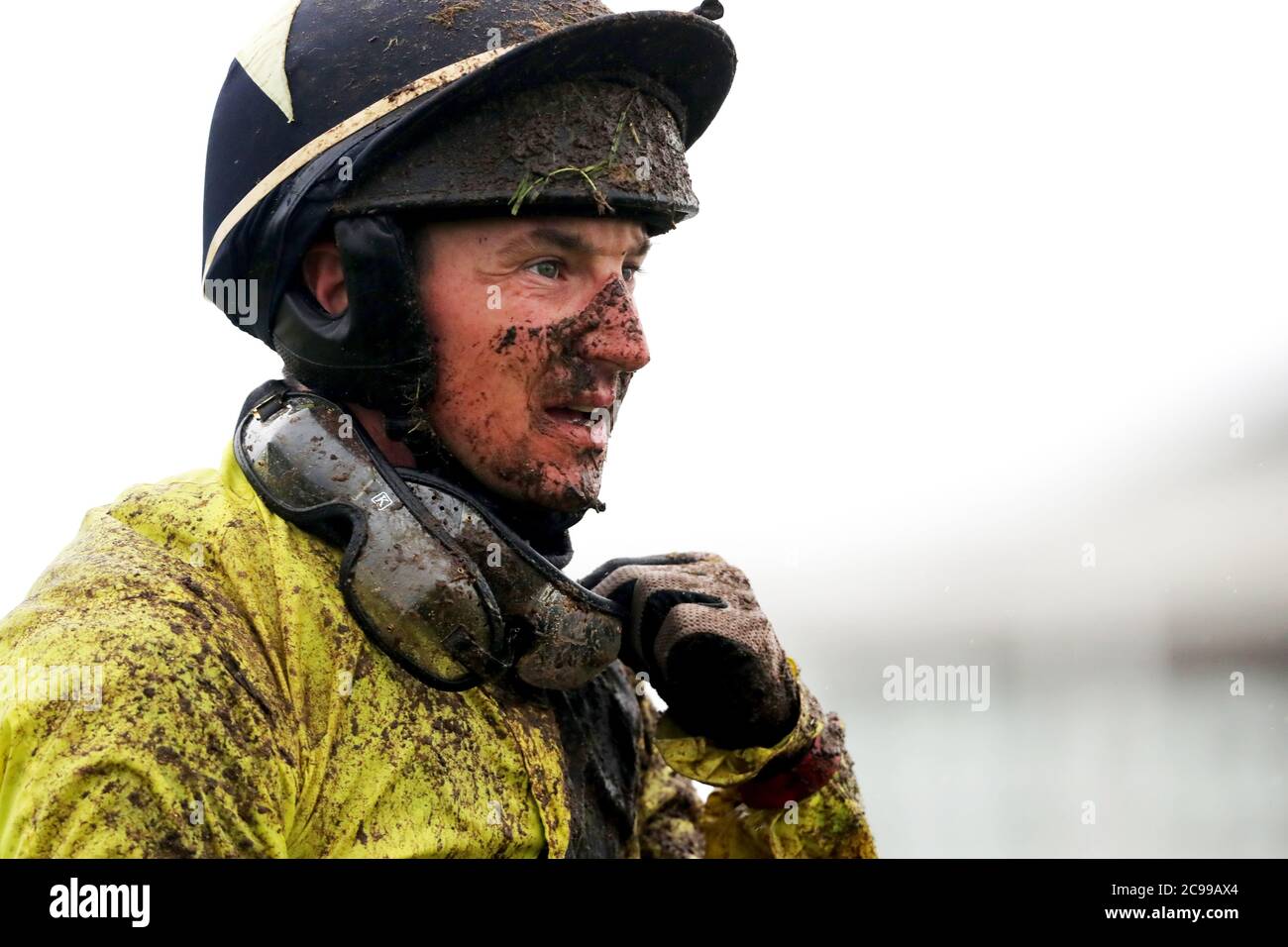 Jockey Mark Bolger after the Play The Tote Trifecta Handicap Hurdle during  day three of the 2020 Galway Races Summer Festival at Galway Racecourse  Stock Photo - Alamy