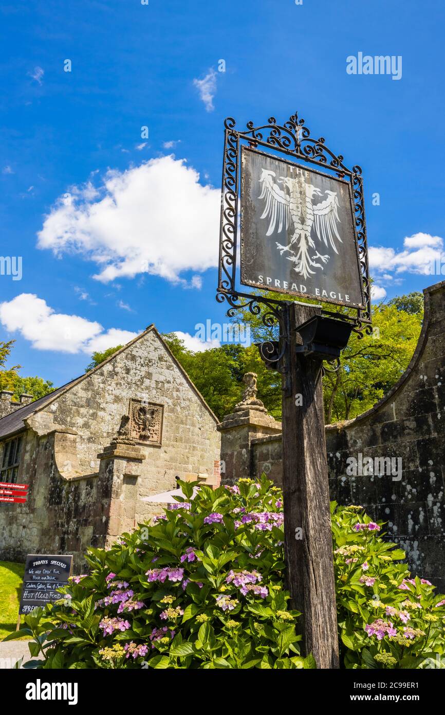 The Spread Eagle, a traditional country public house in Stourton, a
