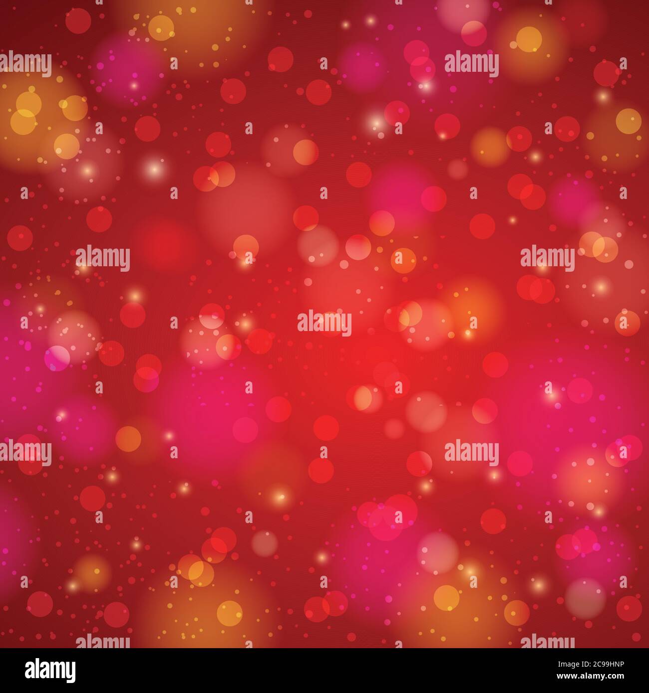 Red shine background with bokeh, vector illustration Stock Vector