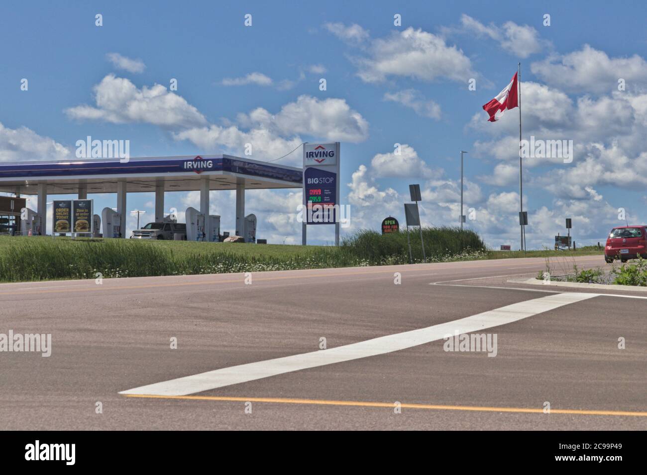Irving truck stop at Pembroke, Ontario Stock Photo Alamy