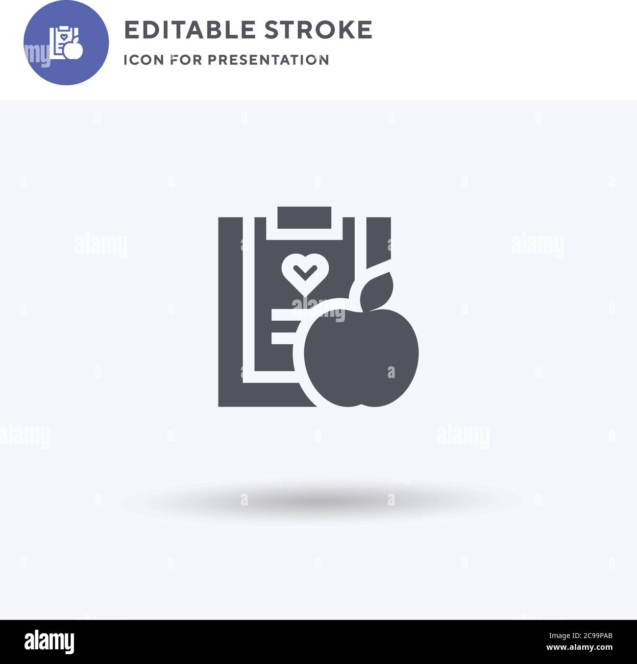 Health Check icon vector, filled flat sign, solid pictogram isolated on ...