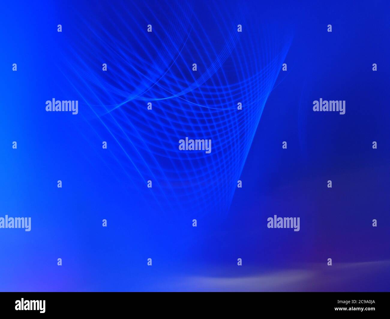 3D rendering illustration of a blue background with abstract pattern ...