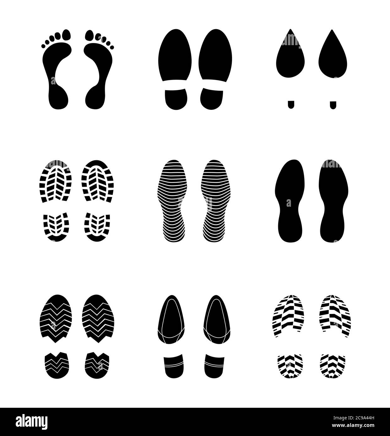 Footprint Outline Vector