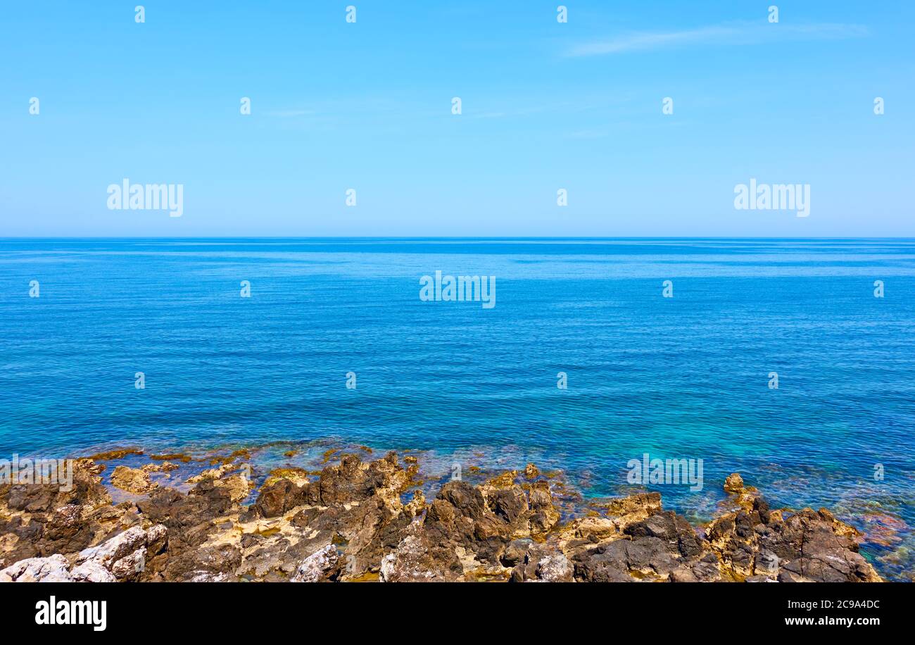 Space view of island of crete hi-res stock photography and images - Alamy