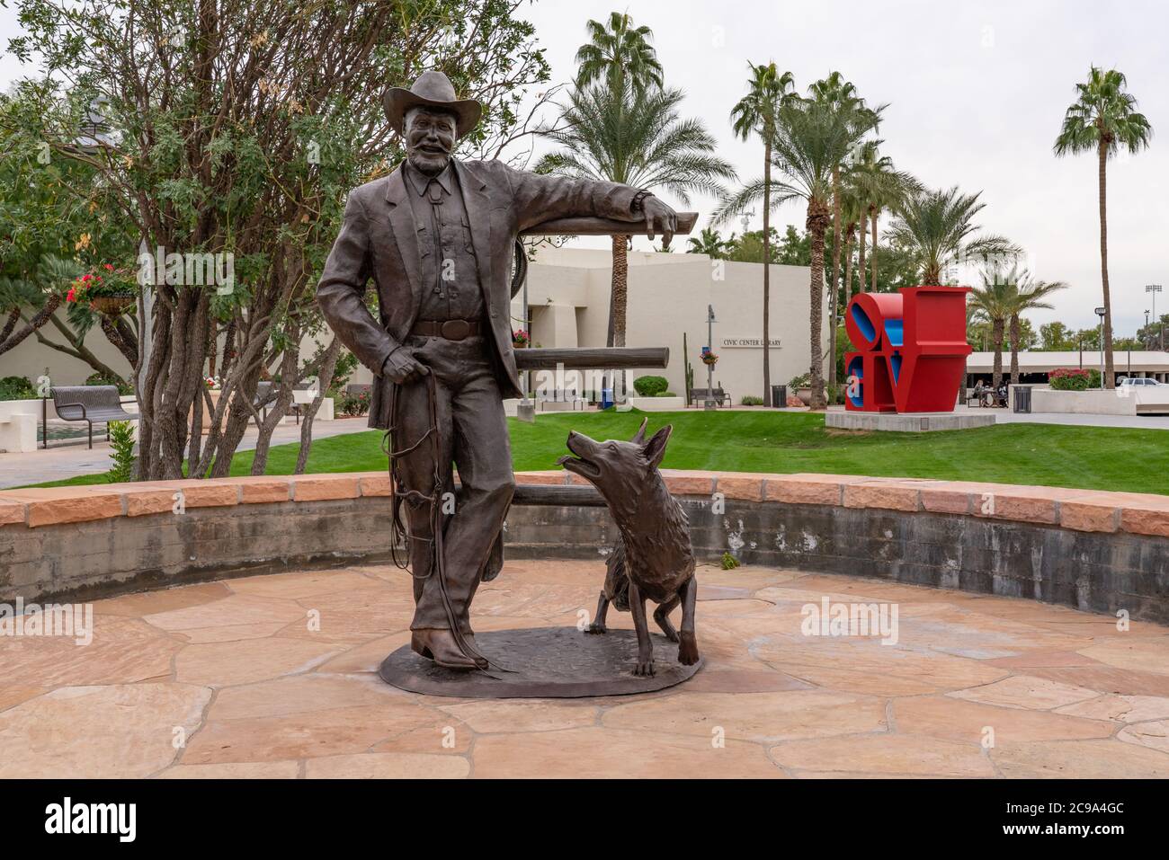 Scottsdale, AZ Dec. 3, 2019 This Clyde "Ross" bronze of Herb
