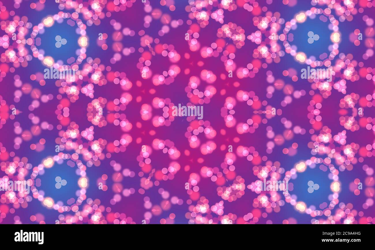 Colorful kaleidoscope patterned background for wallpapers Stock Photo