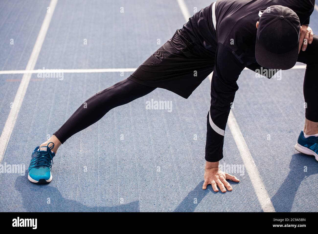 Athlete warm up sprinter hi-res stock photography and images - Alamy