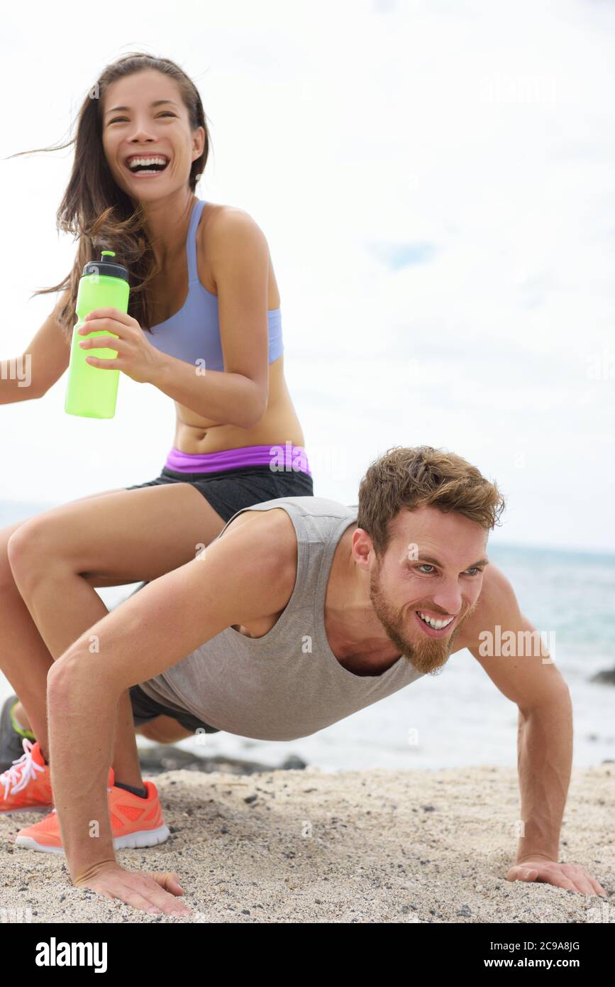 Funny people training gym hi-res stock photography and images - Alamy