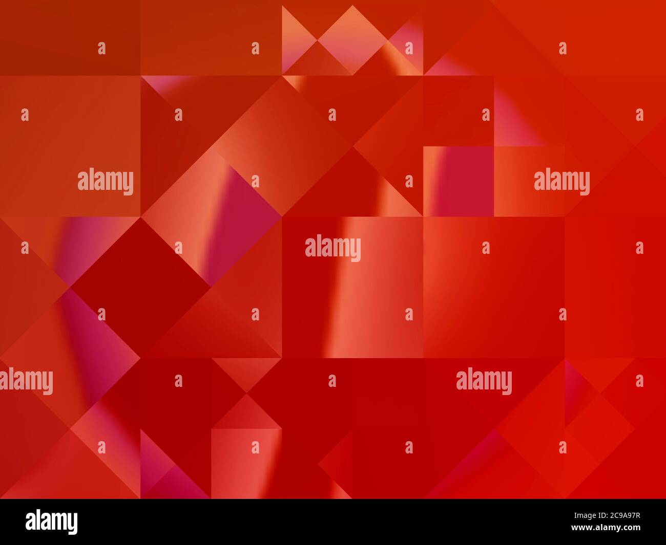 Abstract background, red, geometric, decorative three-dimensional gradient futuristic design pattern Stock Photo