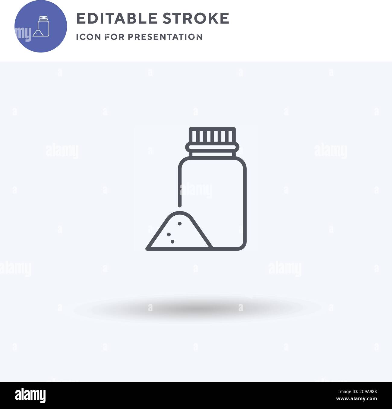 Talcum Powder icon vector, filled flat sign, solid pictogram isolated ...