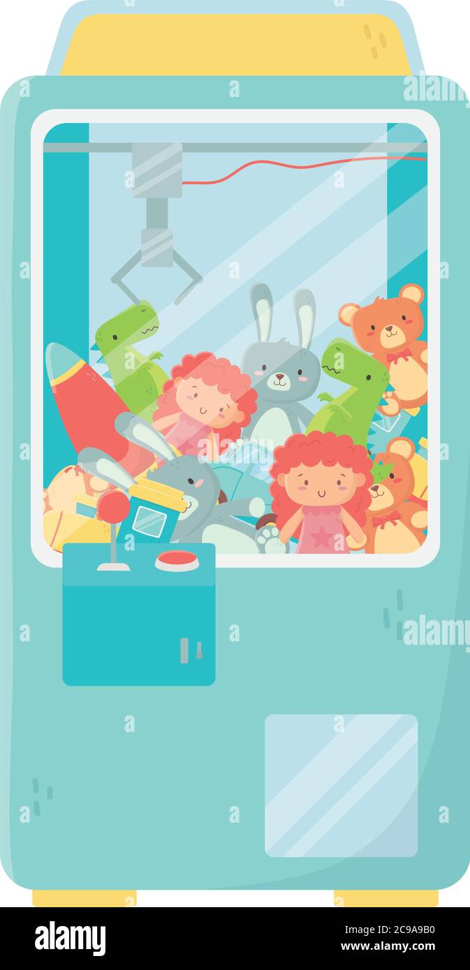 kids toys teddy pickle full dolls bears rockets and rabbits isolated icon design white background vector illustration Stock Vector