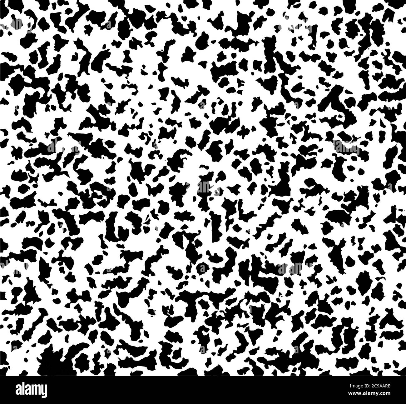 Dalmatian Mud Texture Vector Blot. Paint Pattern. White Animal Splash. Giraffe Inkblot Monochrome Ink. Seamless Dog Background. Giraffe Print Dirt. Bl Stock Vector