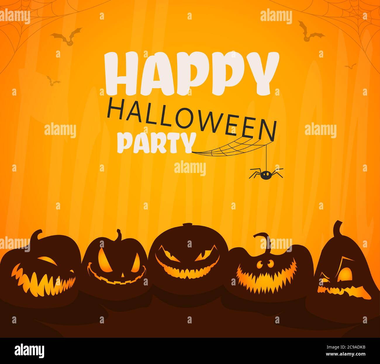 Halloween party card. Banners or party invitation background. Vector
