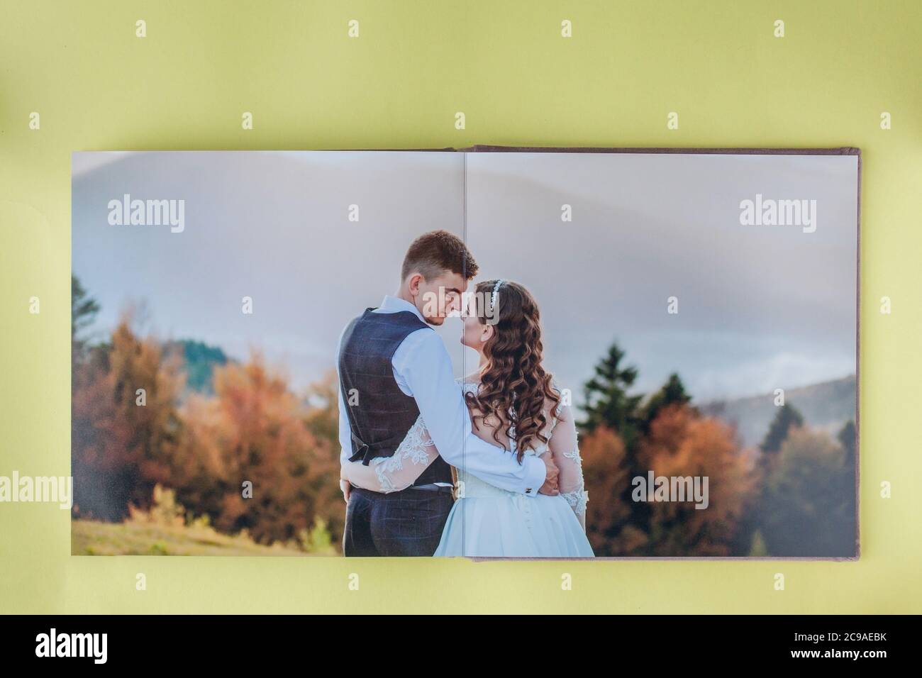 Luxury white leather wedding photo album and photo book Stock Photo Alamy