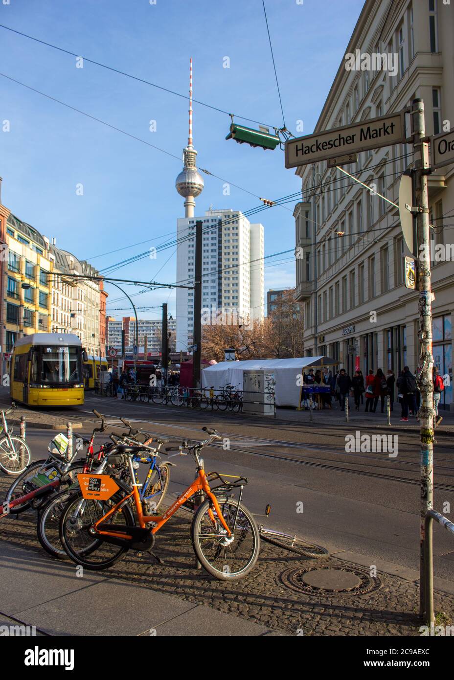 A Berlin street scene Stock Photo - Alamy