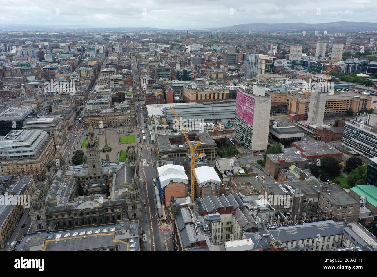 glasgow-aerial-view-hi-res-stock-photography-and-images-alamy