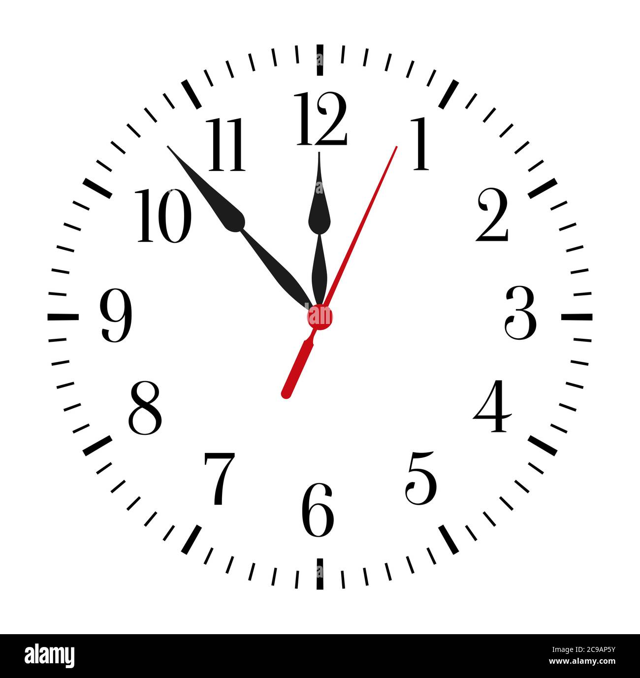 Wall clock vector hi-res stock photography and images - Alamy