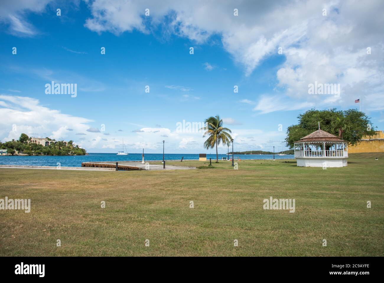 Christiansted, St. Croix, USVIOctober 22,2019 Harbor front area with