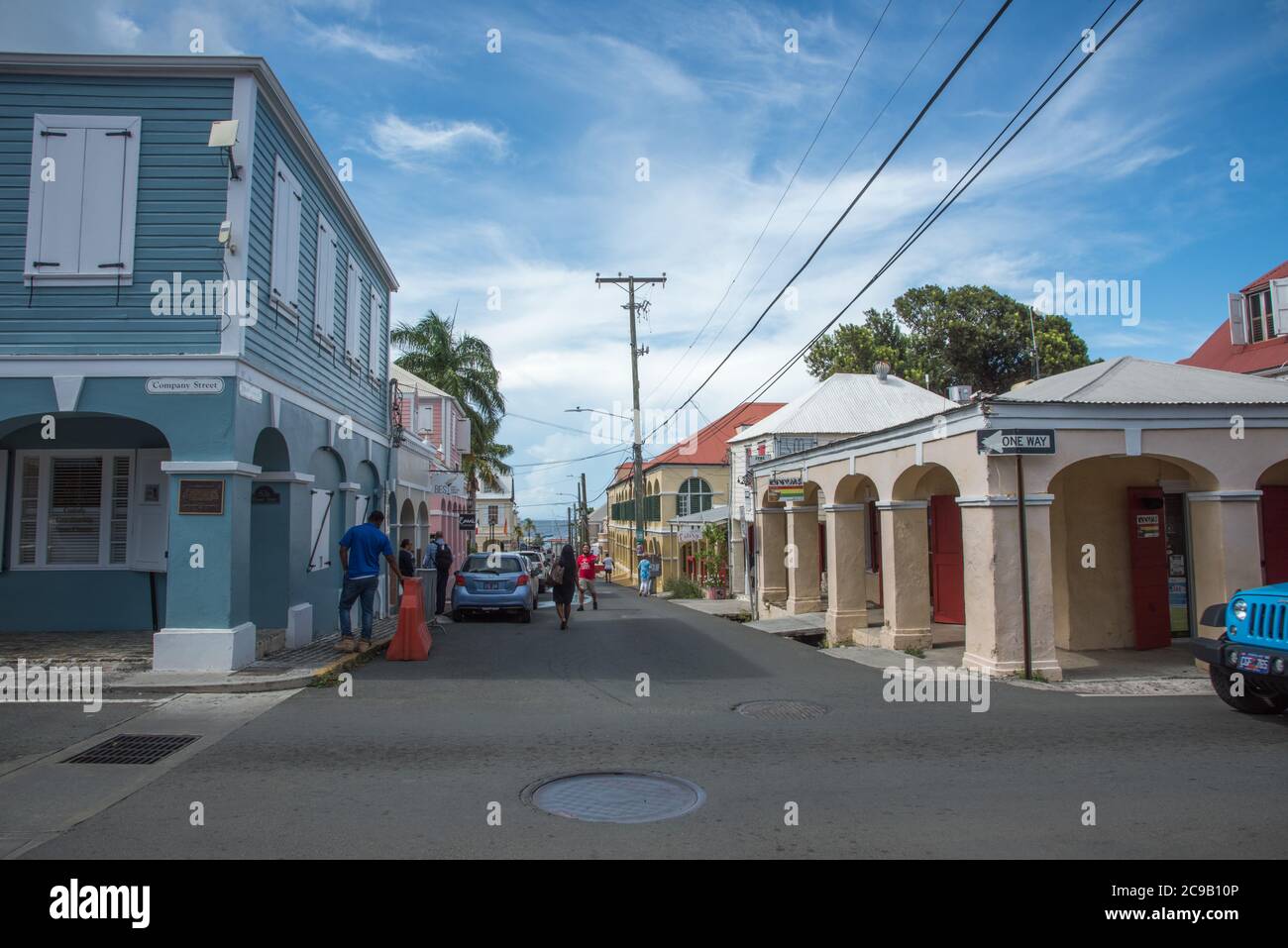 Christiansted, St. Croix, USVIOctober 22,2019 Company Street with