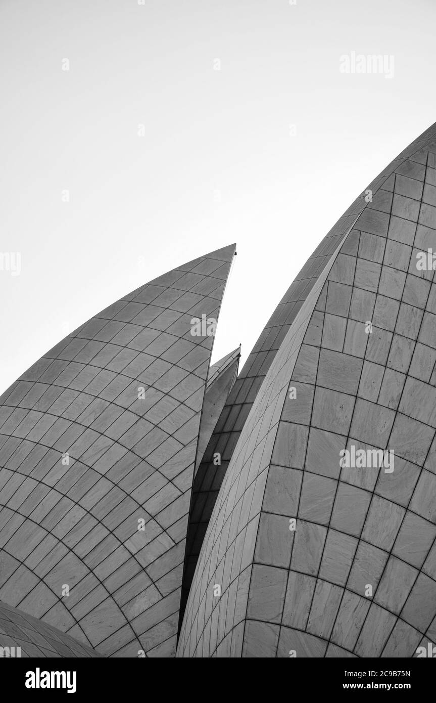 The Lotus Temple, Delhi, India Stock Photo - Alamy