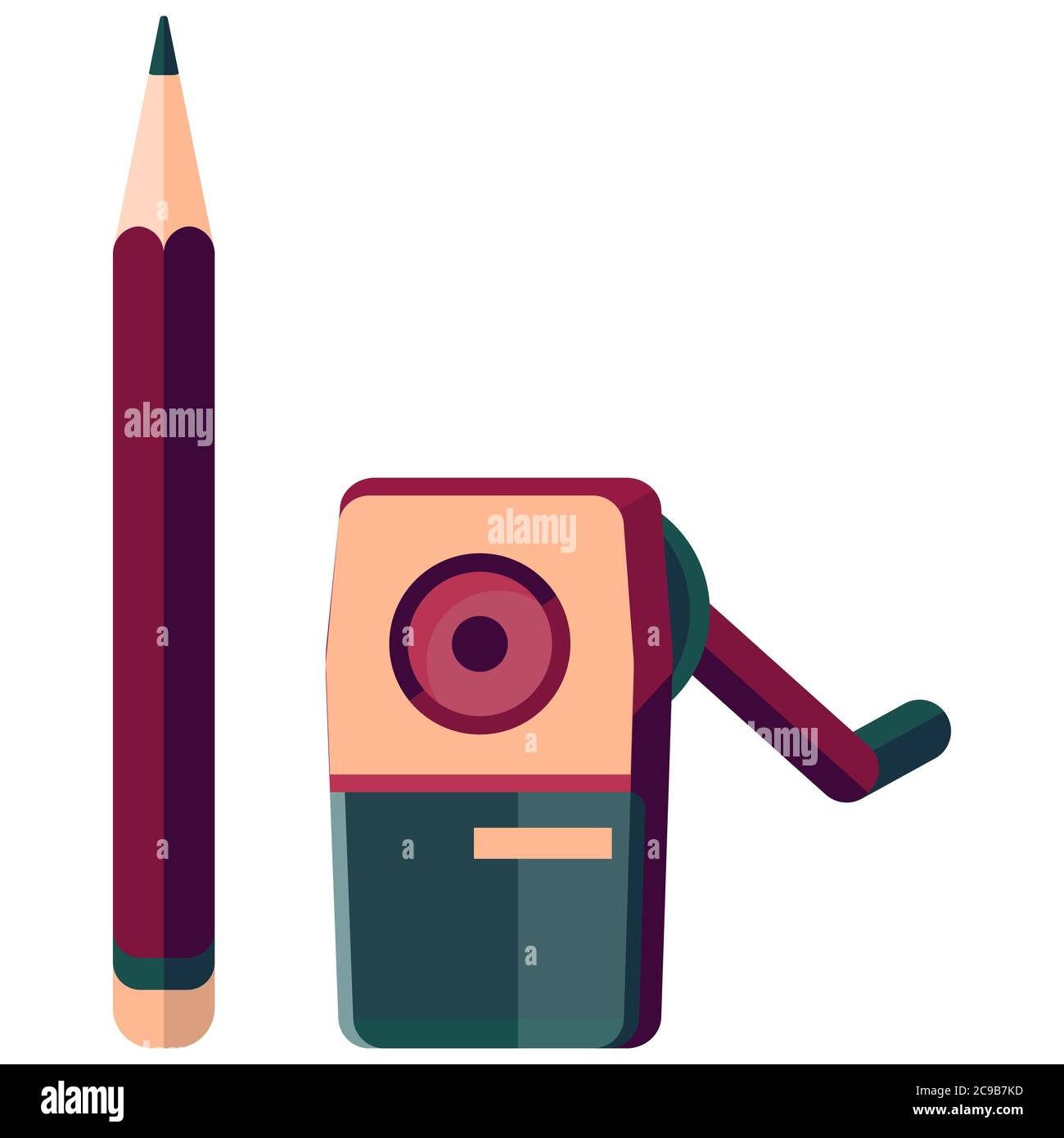 Old School Pencil Case Stock Vector Images Alamy