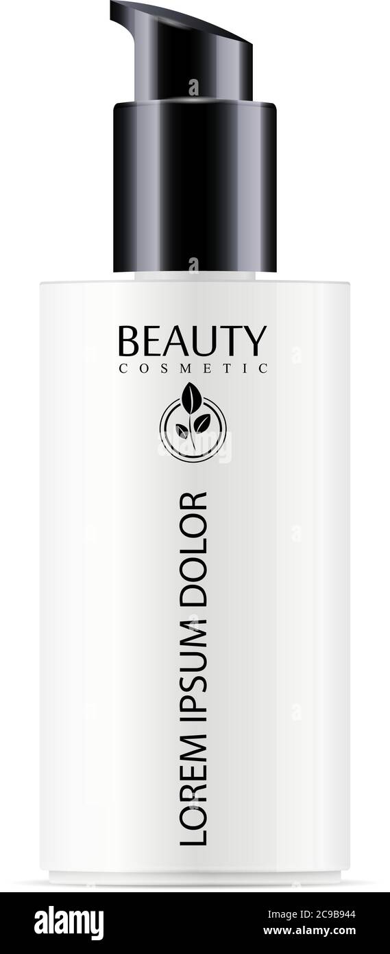 black and white skincare packaging