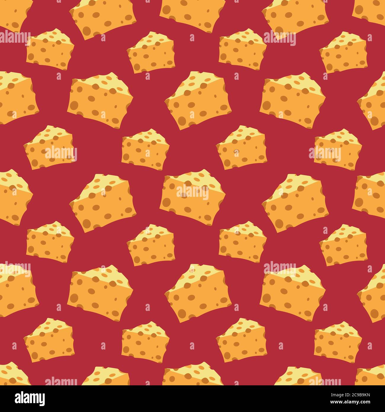 maasdam cheese seamless pattern vector illustration background Stock Vector