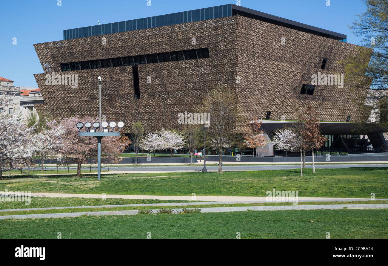 Washington DC, USA.  National Museum of African American History and Culture, a Smithsonian Institution museum.  Opened September 2016. Stock Photo