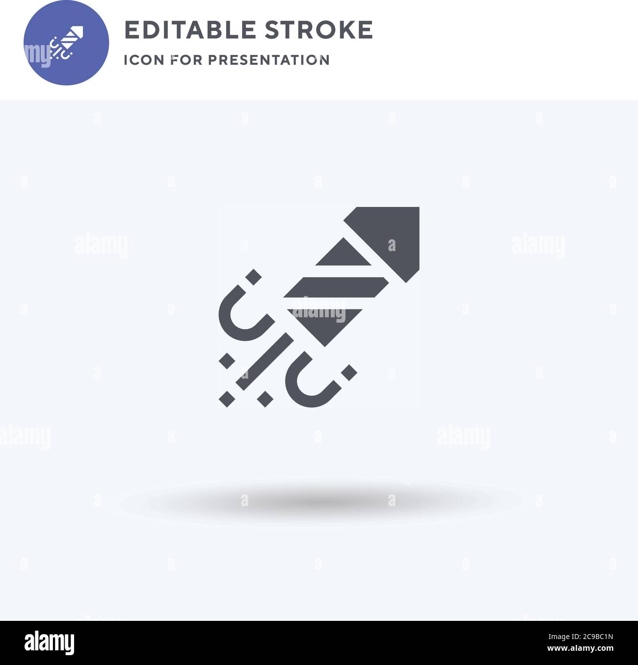 Fireworks icon vector, filled flat sign, solid pictogram isolated on ...