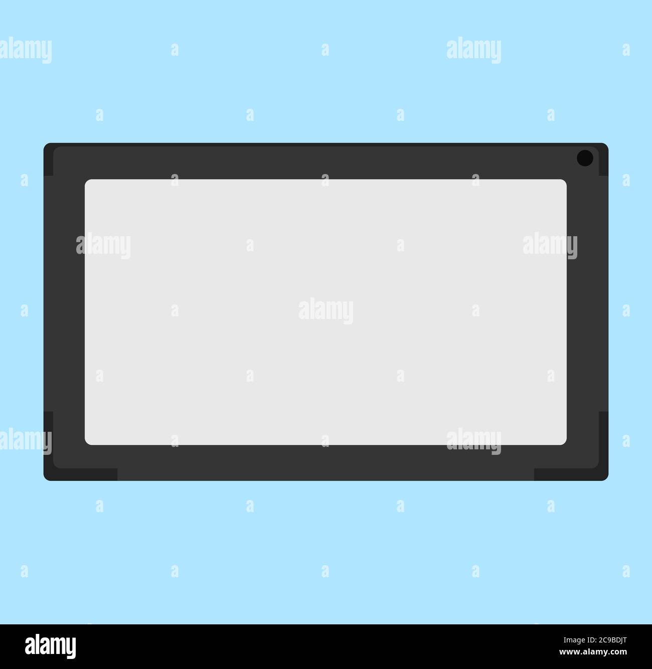 Vector flat illustration of electronic tablet in case. Stock Vector