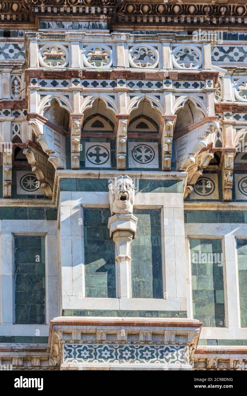 Gargoyle on a cathedral wall Stock Photo