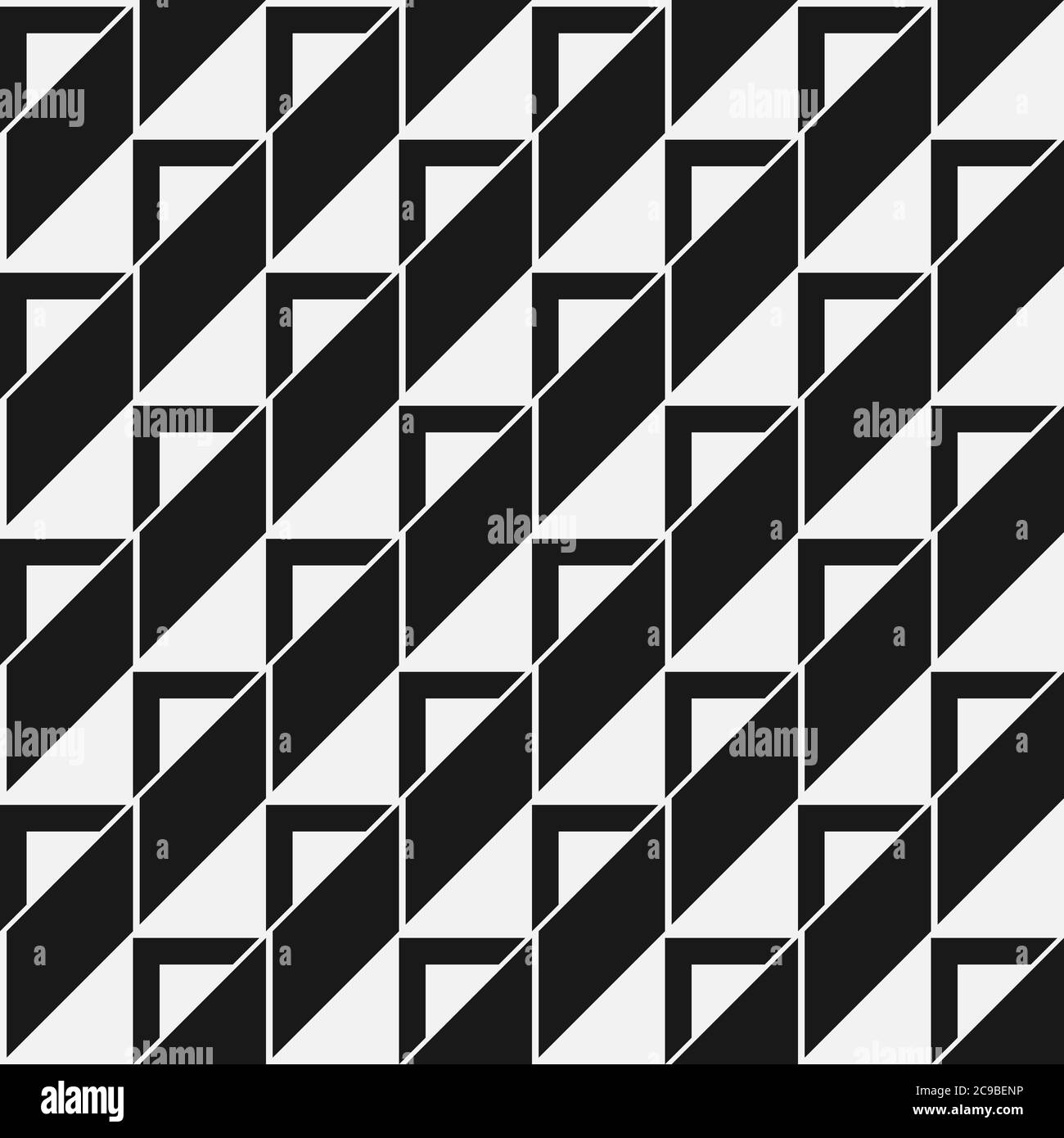 Seamless abstract geometric pattern similar to stairs Stock Vector