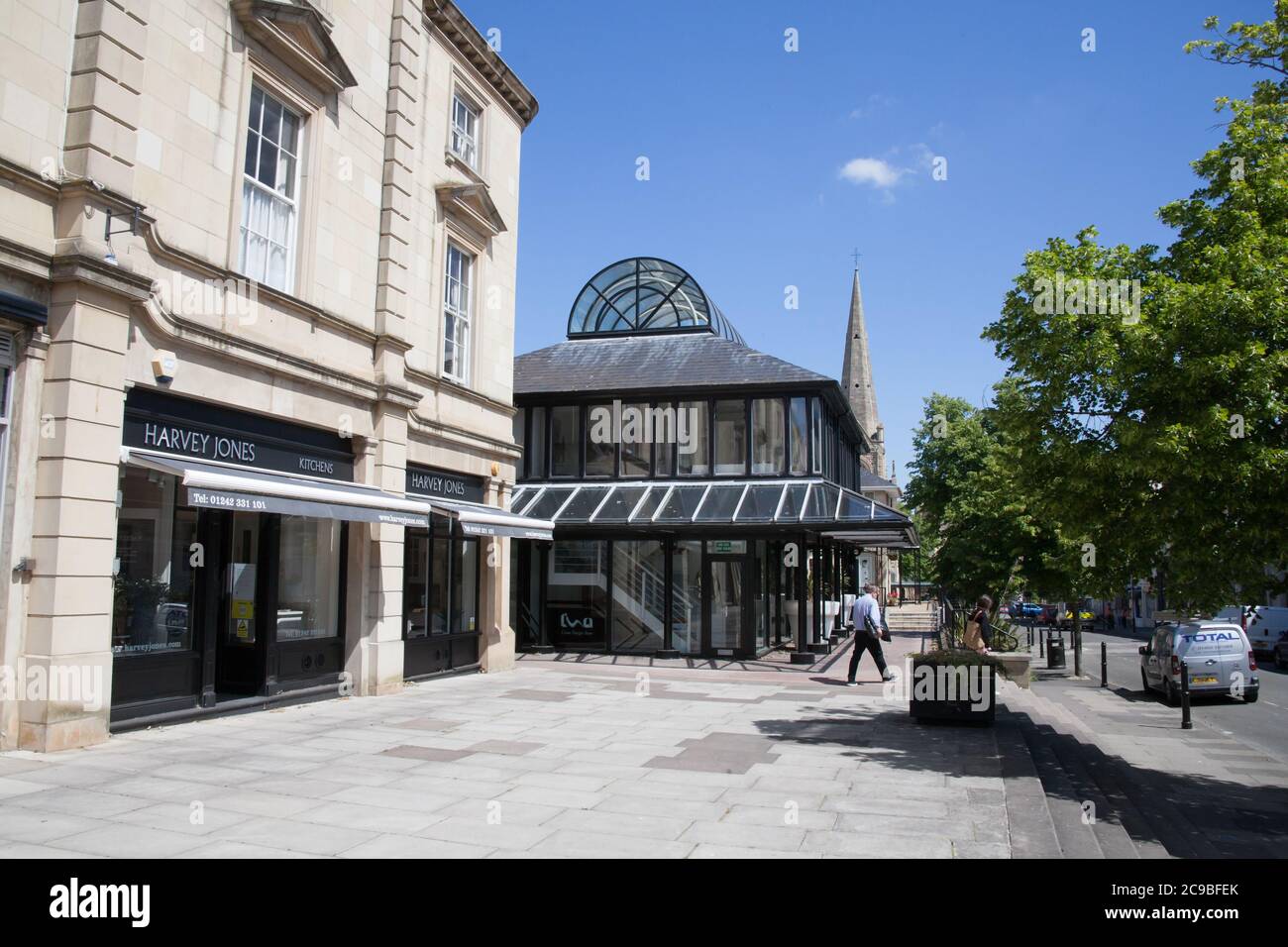 Montpellier street cheltenham gloucestershire uk hires stock