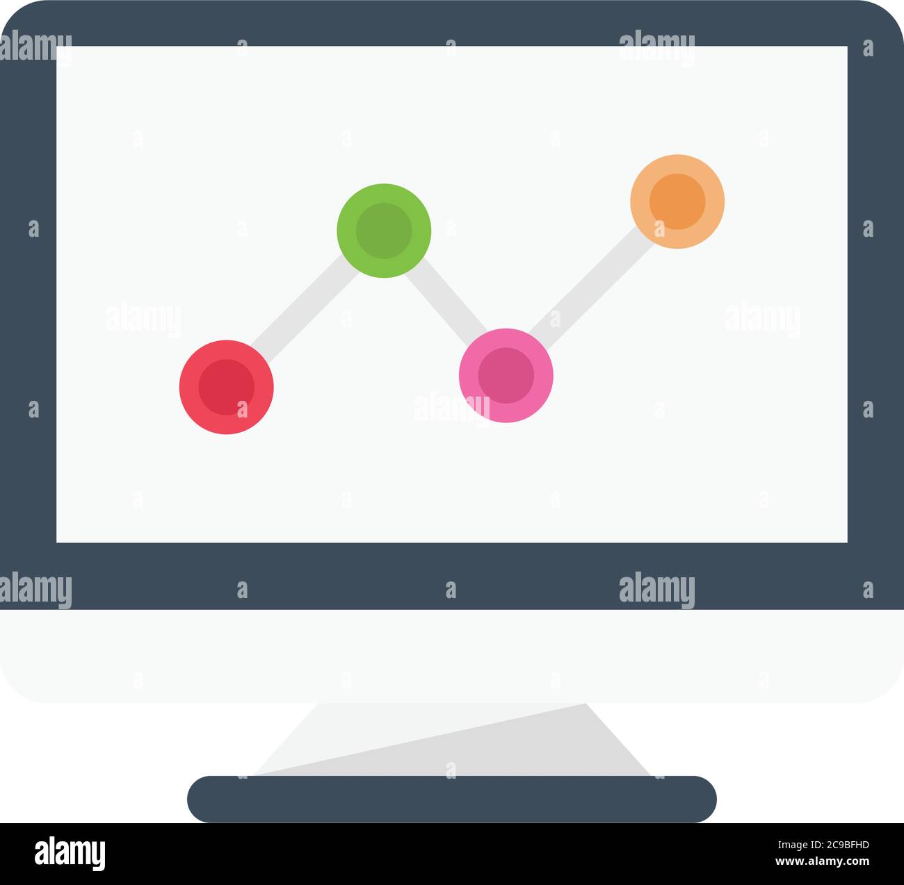 Business data visualisation graph Stock Vector Images - Alamy