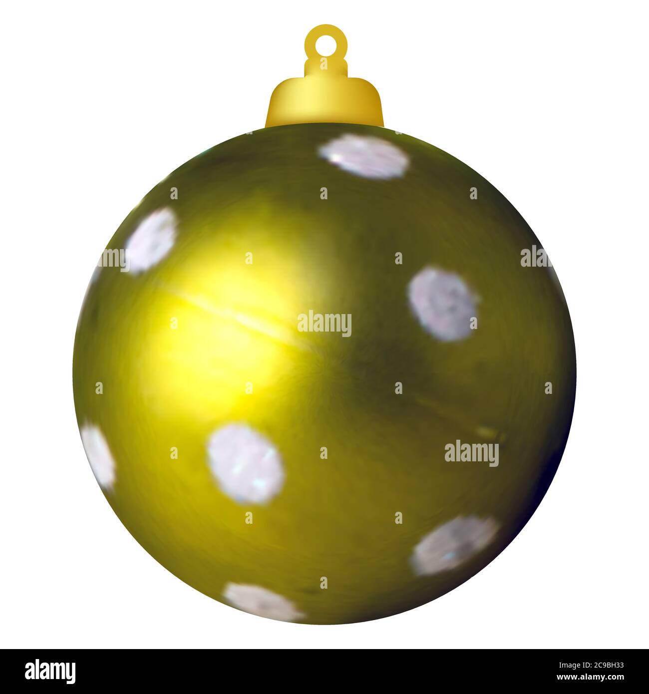 Christmas ball on the tree. Christmas decoration. Vector image Stock Vector