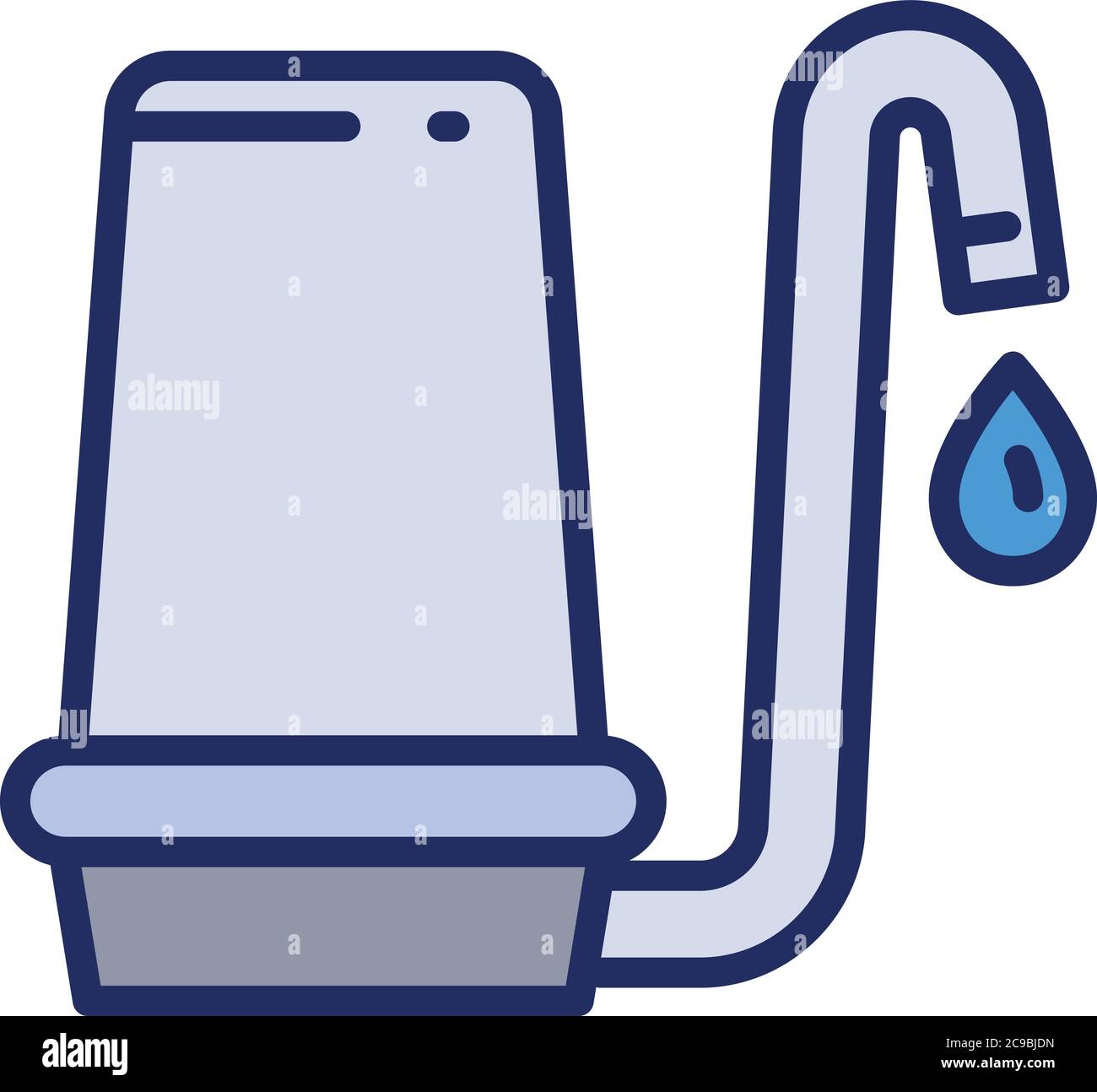 Home water filter tap icon. Outline home water filter tap vector icon ...