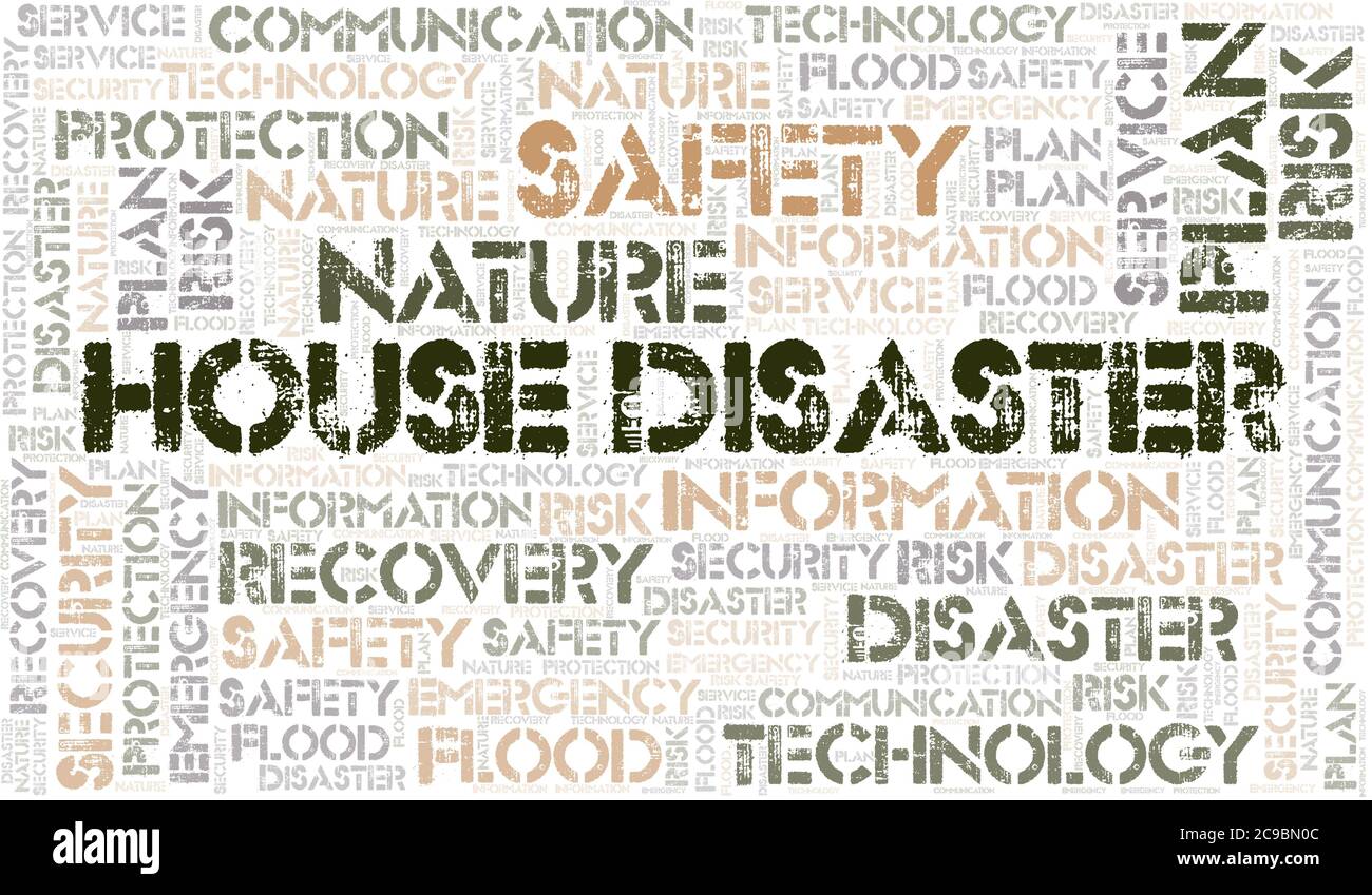 House Disaster typography word cloud. Wordcloud collage made with the ...