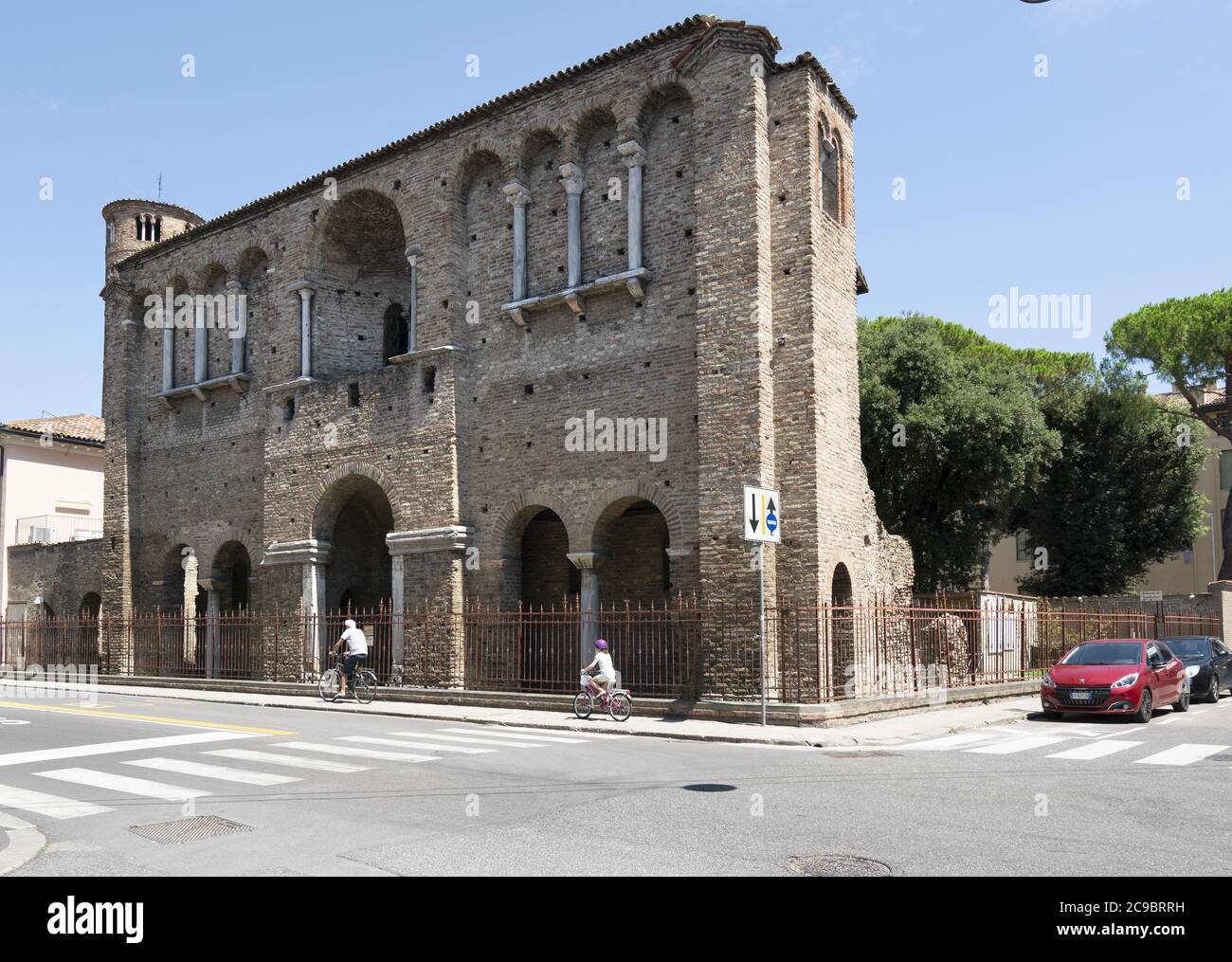 An esternal view of  Palace of Theodoric in Ravenna, Italy Stock Photo