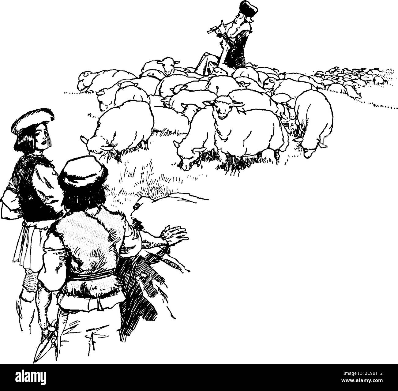 Shepherds shearing sheep Cut Out Stock Images & Pictures Alamy